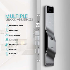 Smart 3D Face Recognition Door Lock with WiFi, Camera & Alexa