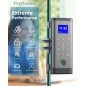 Perfiware Smart Glass Door Lock: Keyless Biometric Security - Easy Install, No Drill! Perfiware Smart Glass Door Lock: Keyless Biometric Security - Easy Install, No Drill!