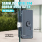 Secure Smart Glass Door Lock: WiFi Face ID & Fingerprint Access - Keyless Entry!