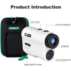 REVASRI Golf Rangefinder: 1000YDS Laser Accuracy with Slope & Vibration - Tournament Legal!