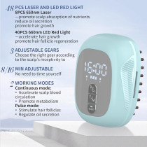 Peigne Laser Anti-Chute Répousse Cheveux - Traitement Lumière Rouge pour Cheveux Plus Épais