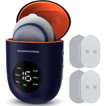 KingPavonini TENS Sans Fil : Soulagement Musculaire Portable, 6 Modes, 16 Intensités - Écran LED & Rechargeable