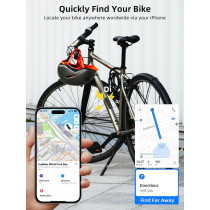 TopMade Bike Tracker : GPS Universel pour Apple, Étanche et Rechargeable