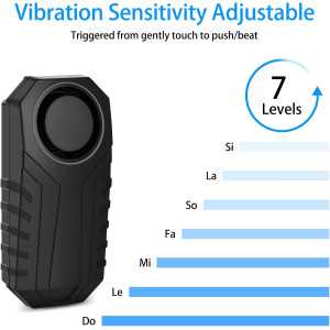 2-Pack Wireless Bike Alarm Set: 113dB Anti-Theft Security for E-bikes & More!