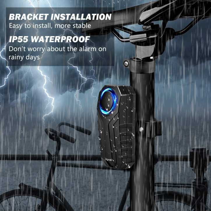 WSDCAM Bike Alarm: 113dB Anti-Theft Security with Remote - Protect Your Motorcycle, E-bike, & Scooter! WSDCAM Bike Alarm: 113dB Anti-Theft Security with Remote - Protect Your Motorcycle, E-bike, & Scooter!