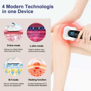 4-Head Pro Max Cellulite Massager: Cordless Body Sculpting for Smooth Skin