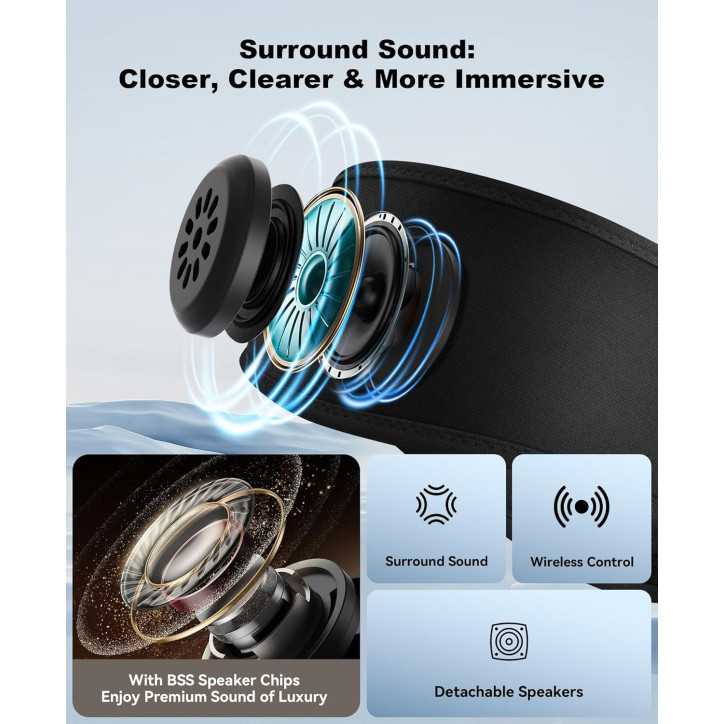MUSICOZY: Casque de Sommeil Bluetooth 5.4, Écouteurs Ultra-fins pour Sport & Relaxation - Son Immersif, Confort Absolu! MUSICOZY: Casque de Sommeil Bluetooth 5.4, Écouteurs Ultra-fins pour Sport & Relaxation - Son Immersif, Confort Absolu!