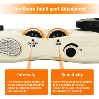Rechargeable Acupuncture Pen: Electric Acupoint Finder with 3 Heads for Pain Relief & Therapy