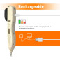 Rechargeable Acupuncture Pen: Electric Acupoint Finder with 3 Heads for Pain Relief & Therapy