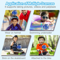 PROGRACE Kids Waterproof Action Camera: HD Video, Fun Games, Perfect Gift for Adventurous Boys!