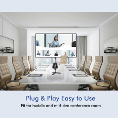 360 Video Conference Camera - Immersive 1080P for Small/Mid Rooms