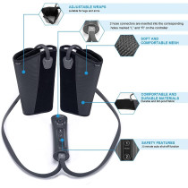 CINCOM Masseur de Jambes à Compression dAir : Soulagement Douleur, Circulation Améliorée, 2 Modes & 3 Intensités