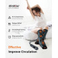 CINCOM Masseur de Jambes Chauffant avec Compression - Soulagement Douleur, Circulation & Syndrome des Jambes Sans Repos