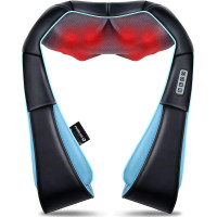 Mo Cuishle 4D Shiatsu Neck & Back Massager with Heat - Deep Tissue Kneading for Home, Office & Car