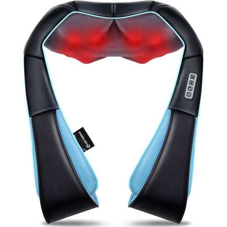 Mo Cuishle 4D Shiatsu Neck & Back Massager with Heat - Deep Tissue Kneading for Home, Office & Car