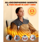 Rapid Relief Heating Pad - Graphene Tech for Neck, Shoulder & Back Pain - 6 Heat Settings & Timer - Perfect Gift!