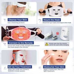 Masque LED Lovsheme: Thérapie Lumière Rouge, Bleue & Infrarouge - Anti-Âge, Acné & Rajeunissement