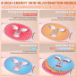 Red Light Therapy Face Mask: 400 LEDs, 4 Modes, Rechargeable - Anti-Aging & Skin Rejuvenation at Home!