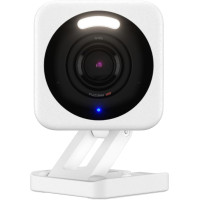 Wyze Cam v4 : Sécurité Intérieure/Extérieure 2.5K QHD, Vision Nocturne Couleur, Audio Bidirectionnel