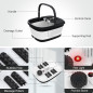 HOSPAN Collapsible Foot Spa: Heat, Bubbles, & Shiatsu Massage for Ultimate Relaxation