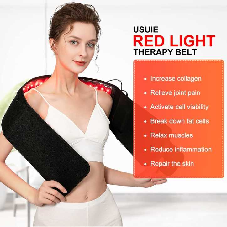 Ceinture de Thérapie par Lumière Rouge Infrarouge: Soulagement Douleur Dos, Épaules & Taille. Minuteur Intégré! Ceinture de Thérapie par Lumière Rouge Infrarouge: Soulagement Douleur Dos, Épaules & Taille. Minuteur Intégré!