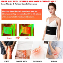 Red Light Therapy Belt Wrap — Infrared light with timer for back, shoulder & waist pain relief for all!