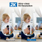 Cinnado 2K Indoor Security Camera: 360° View, 2-Way Audio, & Alexa Ready!