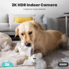 Litokam 2K Indoor Camera — 360° view, motion detection, night vision & app control for pets & baby monitoring!


1/2