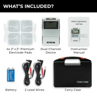 TENS 7000 Digital Muscle Stimulator for Pain Relief - Back, Neck & More