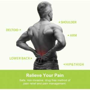 AUVON Dual Channel TENS Unit Muscle Stimulator with 20 Modes & Pads