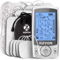 AUVON Stimulateur Musculaire TENS Double Canal: 20 Modes, Soulagement Personnalisé & Electrodes 2/2x4 AUVON Stimulateur Musculaire TENS Double Canal: 20 Modes, Soulagement Personnalisé & Electrodes 2/2x4