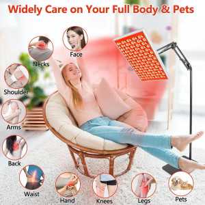 Red Light Therapy Panel with Stand: Revitalize Skin & Relieve Pain at Home!