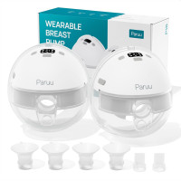 Paruu P16: Hands-Free Breast Pump - Portable, Electric, 4 Modes, 2 Flanges (2-Pack) - Ultimate Comfort!