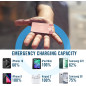 AquaVault ChargeCard: Slim Wallet Powerbank - Rose Gold, Fast Charge, Universal USB-C/Micro-USB