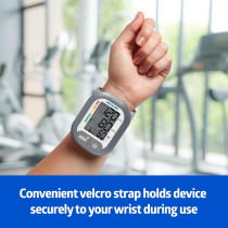 Medline Digital Wrist Blood Pressure Monitor with Batteries & 60 Memory
