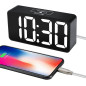 DreamSky Small Digital Alarm Clock: Large Display, USB Charging, Adjustable Volume - Perfect for Bedroom! DreamSky Small Digital Alarm Clock: Large Display, USB Charging, Adjustable Volume - Perfect for Bedroom!