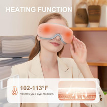 Masque Chauffant Pour Yeux Bluetooth - 5 Modes de Massage