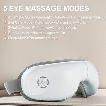 Masque Chauffant Pour Yeux Bluetooth - 5 Modes de Massage