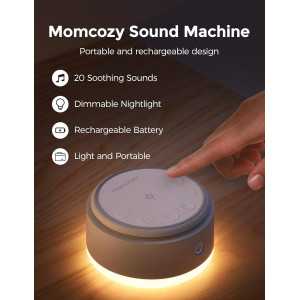 Momcozy Machine à Sons Bébé - 20 Sons Apaisants & Veilleuse