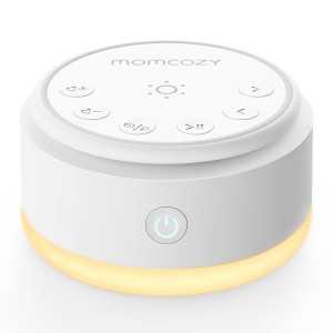 Momcozy Baby Sound Machine: Sleep Soundly with 20 Sounds & Warm Night Light