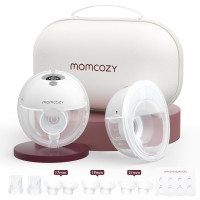 Momcozy M5 Wearable Breast Pump: Hands-Free, Baby-Like Comfort, 3 Modes, 2-Pack