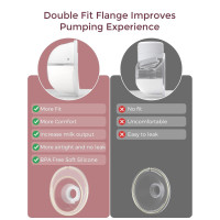 Momcozy M5 Wearable Breast Pump: Hands-Free, Baby-Like Comfort, 3 Modes, 2-Pack