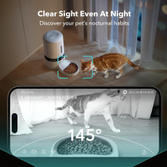 Distributeur automatique PETLIBRO avec caméra HD 1080P et alertes