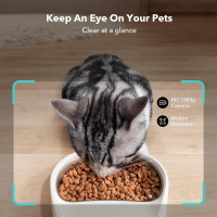 Distributeur Chat PETLIBRO Caméra 1080P: Surveillez & Nourrissez Votre Chat à Distance! WiFi 5G