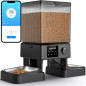 5G WiFi Cat Feeder for 2 Cats: Auto Pet Food Dispenser with App Control & Dual Bowls