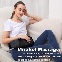 Mirakel Shiatsu Neck & Back Massager with Heat - Deep Tissue Relief