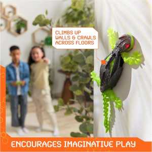 HEX BOTS Wall Crawler Gecko - Rechargeable RC Robot Toy for Kids 4+