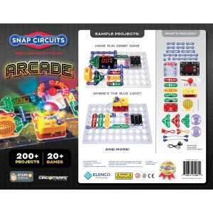 Snap Circuits Arcade: Build 200+ Electronic Games & STEM Projects! Fun, Safe, & Educational