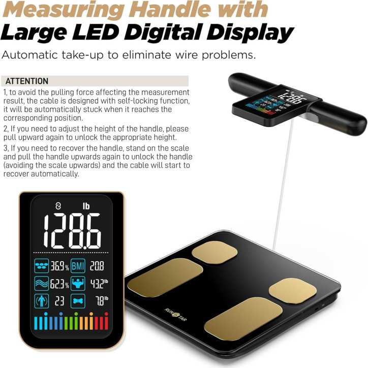 RunSTAR Smart Scale: 8-Electrode Body Composition Analyzer - Track BMI, Fat%, & More! FSA/HSA Eligible RunSTAR Smart Scale: 8-Electrode Body Composition Analyzer - Track BMI, Fat%, & More! FSA/HSA Eligible