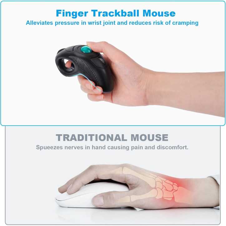Souris Trackball Sans Fil Welspo: Ergonomie, Laser Intégré & Mobilité Ultime! Souris Trackball Sans Fil Welspo: Ergonomie, Laser Intégré & Mobilité Ultime!